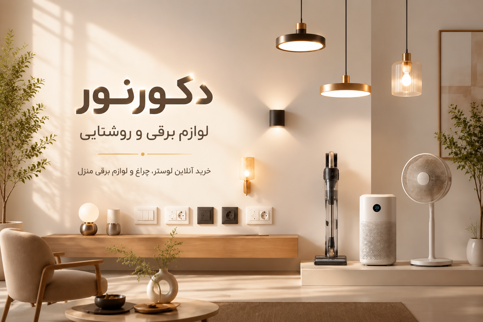 خرید لوازم برقی و روشنایی از دکور نور
