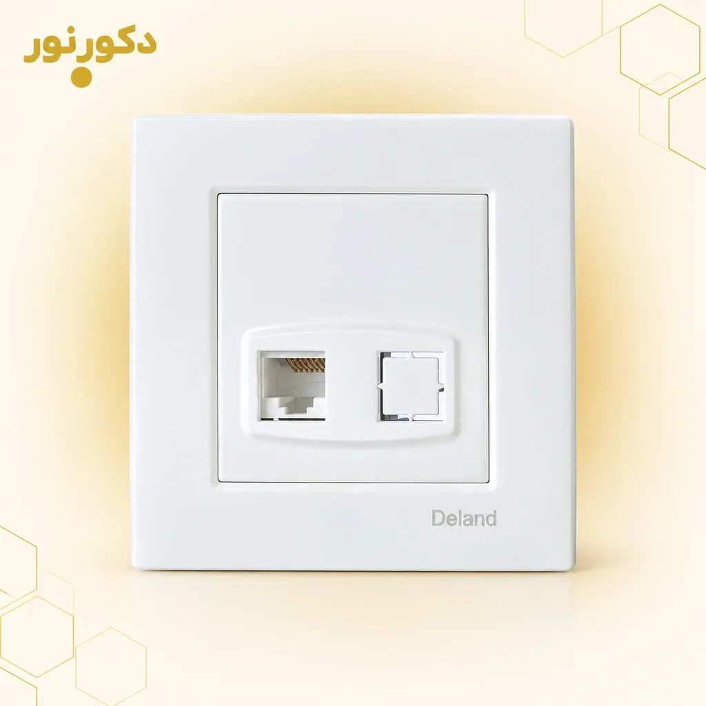 پریز تلفن تک سوکت دلند مدل آسا