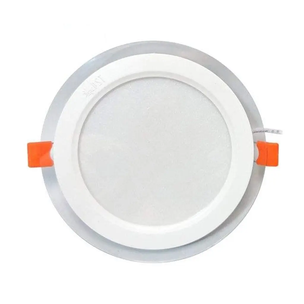 چراغ سقفی گرد توکار 12 وات LED مدل گلاریس پارس شعاع توس